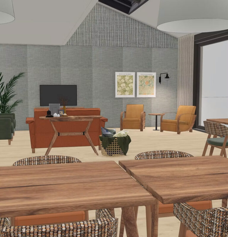 Inrichtingsadvies, concept interieur plan zorginstelling